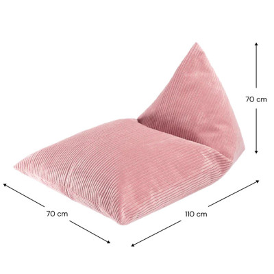 Detské kreslo sedací vak Wigiwama® - Pink Mousse Big Lounger
