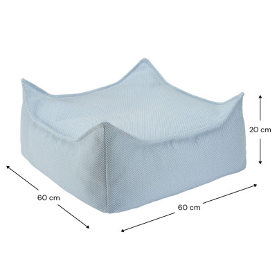 Otoman Wigiwama® - Azure Outdoor Square Otoman Wigiwama® - Azure Outdoor Square