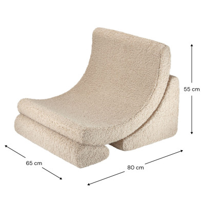 Rozkladacie detské kreslo Wigiwama® - Biscuit Moon