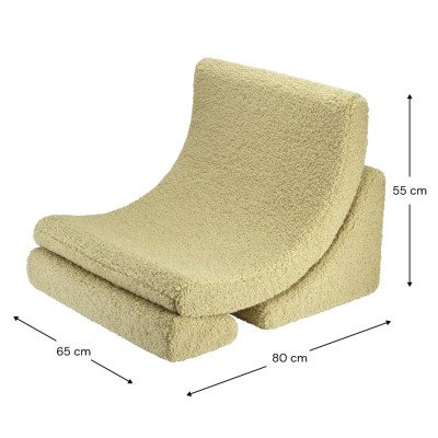 Rozkladacie detské kreslo Wigiwama® - Matcha Moon