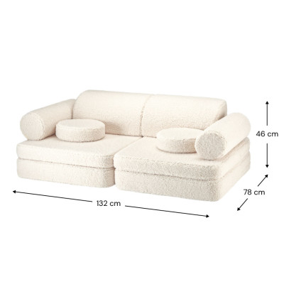 Sedacia súprava Wigiwama® Cream White Settee