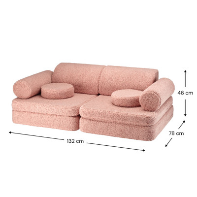 Sedacia súprava Wigiwama® Guava Pink Settee