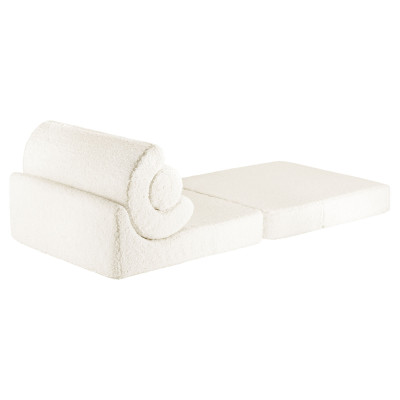 Rozkladacie detské kreslo Wigiwama® - Cream White Flipster