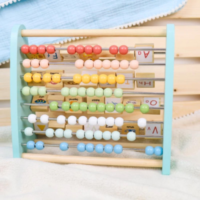 Obojstranné počítadlo a abeceda Pastel Obojstranné počítadlo a abeceda Pastel