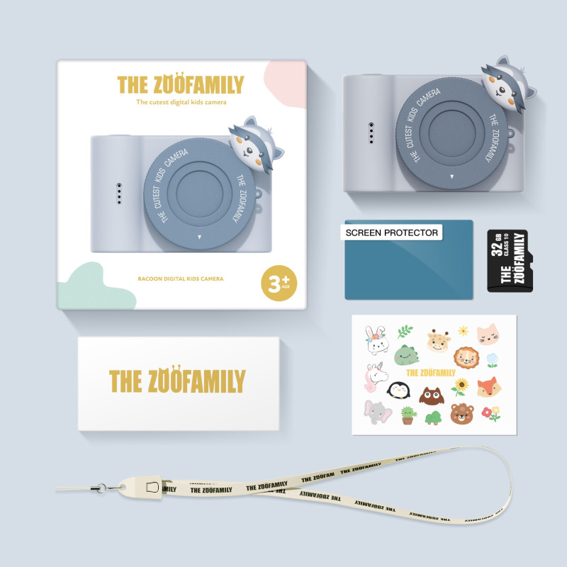 The Zoofamily UrbanZoo detský digitálny fotoaparát Medvedík čistotný