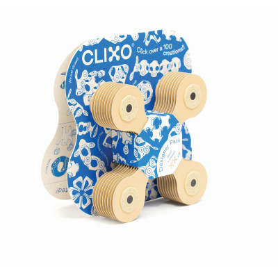 Magnetická stavebnica Clixo Designer Beige & Grey 9 ks