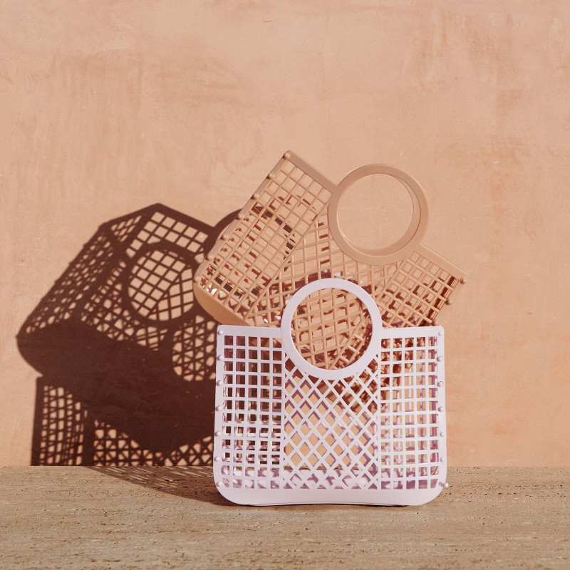 LIEWOOD veľký košík Bloom Misty Lilac