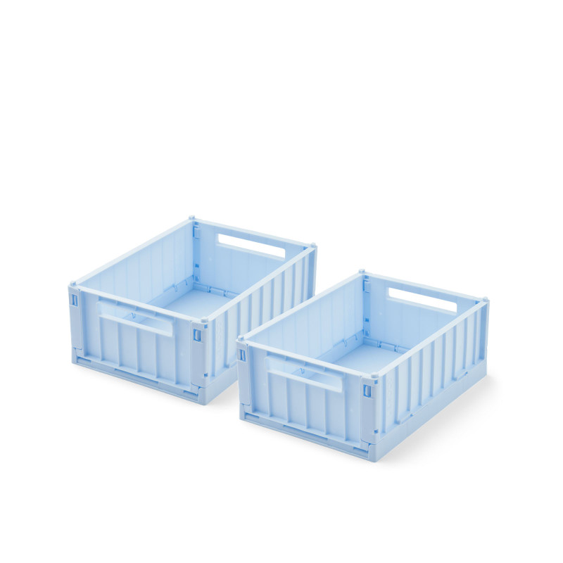 LIEWOOD úložné boxy S Weston Pure Sky 2 kusy