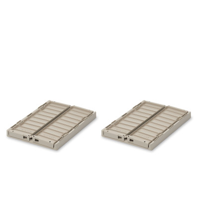 LIEWOOD úložné boxy S Weston Sandy 2 kusy