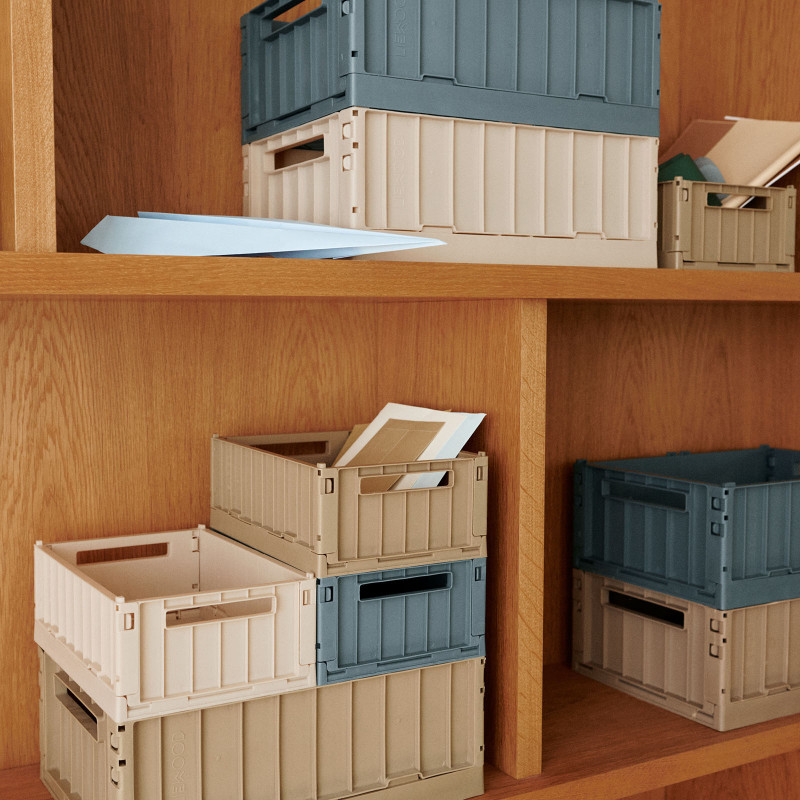 LIEWOOD úložné boxy S Weston Sandy 2 kusy