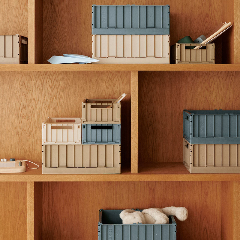 LIEWOOD úložné boxy S Weston Sandy 2 kusy