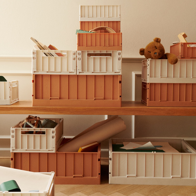 LIEWOOD úložné boxy S Weston Sandy 2 kusy