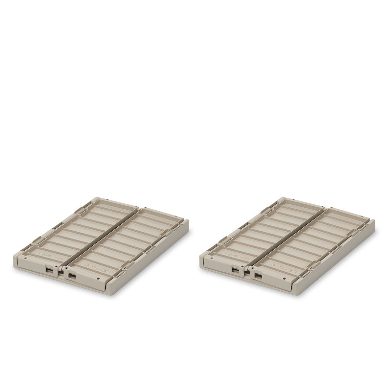 LIEWOOD úložné boxy S Weston Sandy 2 kusy