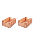 LIEWOOD úložné boxy M Weston Tuscany Rose 2 kusy