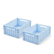 LIEWOOD úložné boxy M Weston Pure Sky 2 kusy