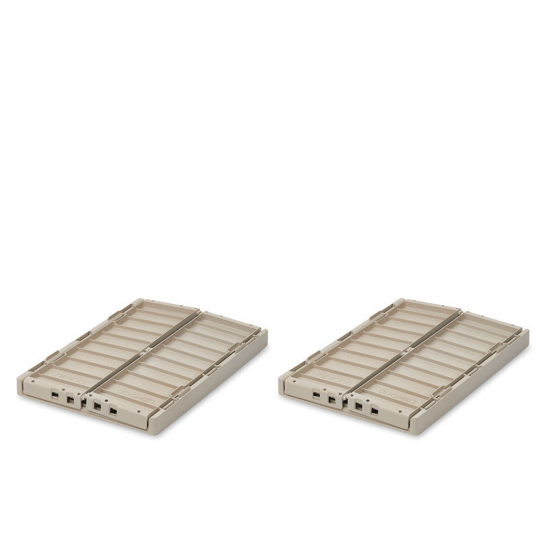 LIEWOOD úložné boxy M Weston Sandy 2 kusy