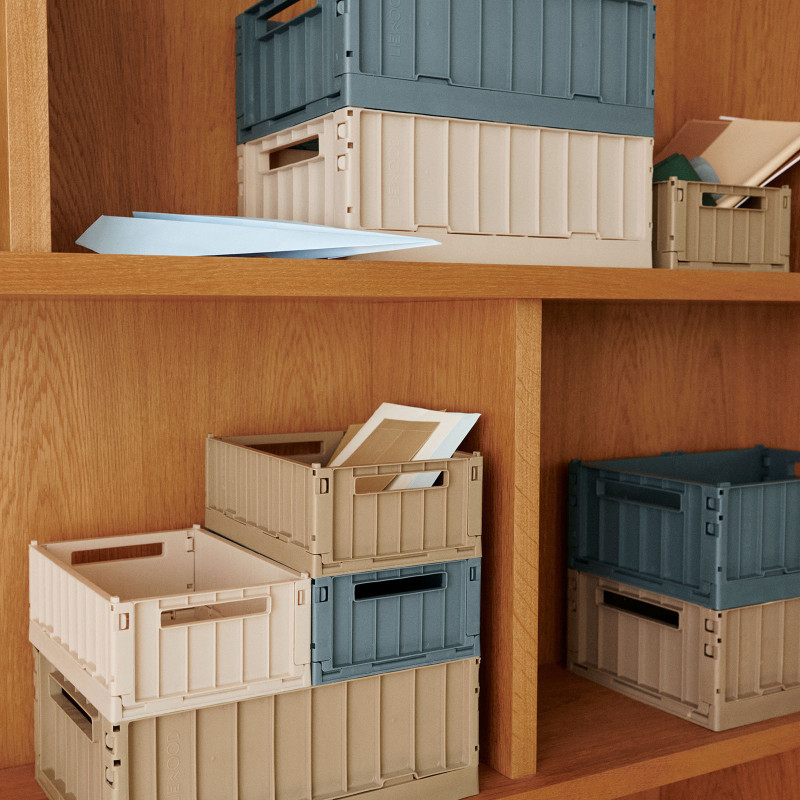 LIEWOOD úložné boxy M Weston Sandy 2 kusy