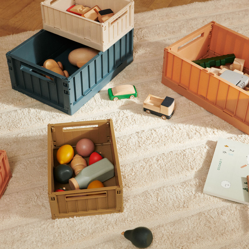 LIEWOOD úložné boxy M Weston Sandy 2 kusy