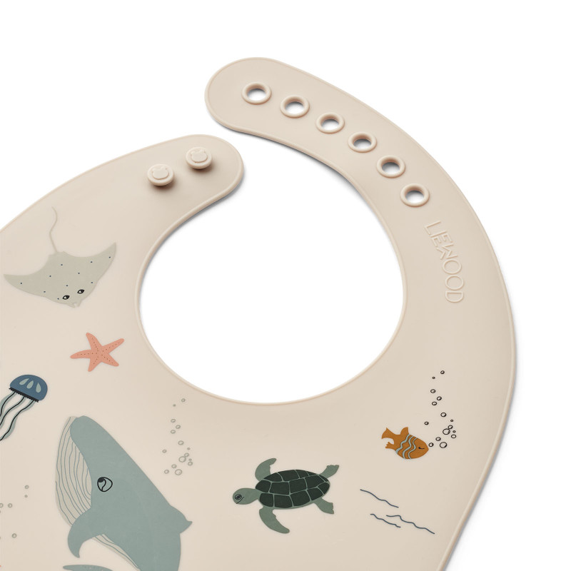 LIEWOOD silikónové podbradníky Tilda Sea Creature Sandy 2 kusy LIEWOOD silikónové podbradníky Tilda Sea Creature Sandy 2 kusy
