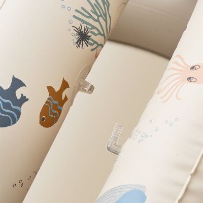 LIEWOOD nafukovací bazén so strieškou Hadleia Sea Creature Sandy