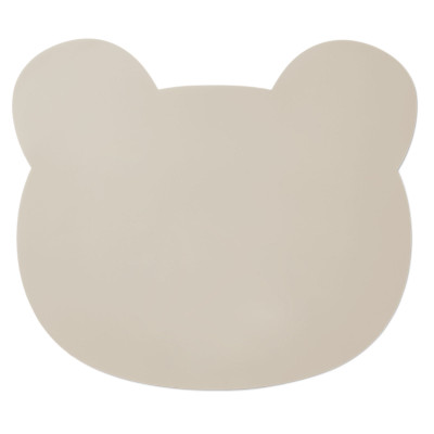 LIEWOOD silikónová podložka Medvedík Aura Sandy