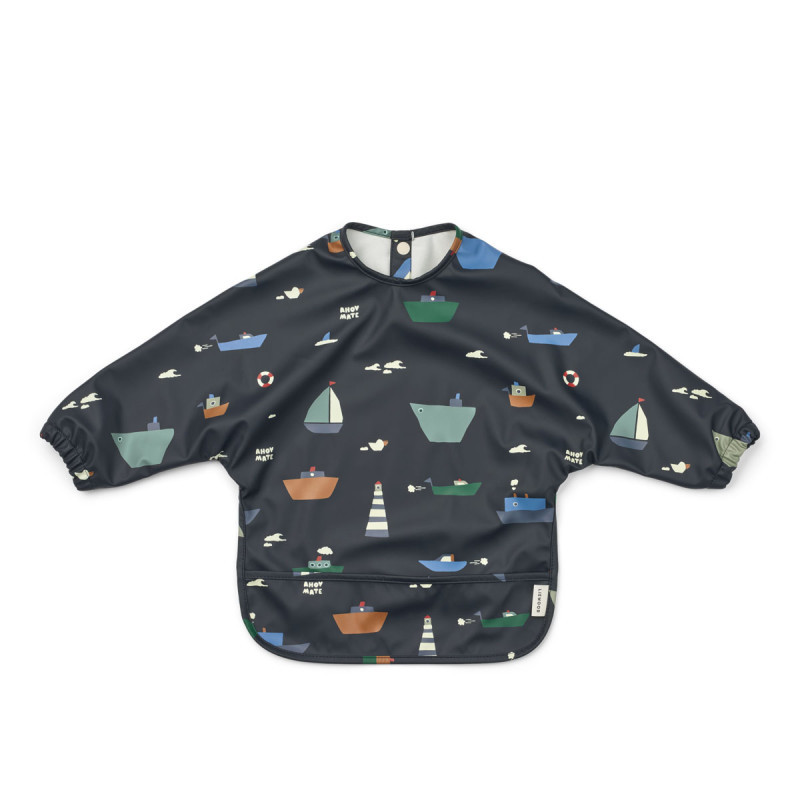 LIEWOOD podbradník s rukávmi Merle Sailing / Classic navy