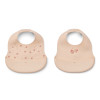 LIEWOOD silikónové podbradníky Ember Mini Butterfly / Apple blossom 2 kusy