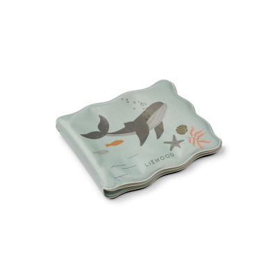 LIEWOOD Waylon vodná knižka do kúpeľa Sea creature / Sandy