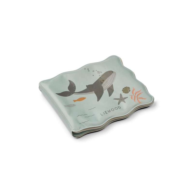 LIEWOOD Waylon vodná knižka do kúpeľa Sea creature / Sandy