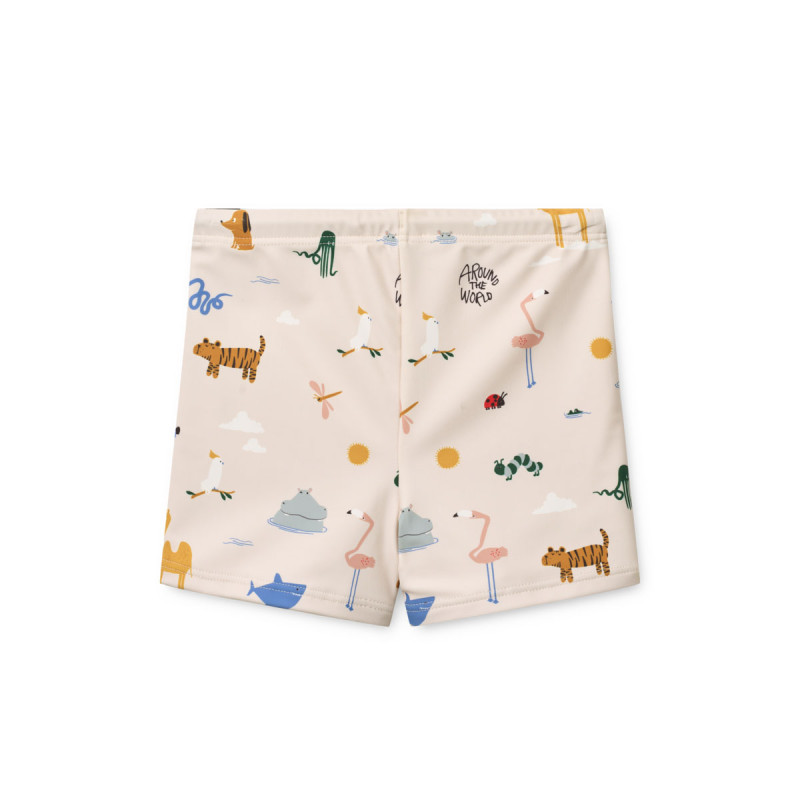 LIEWOOD Otto plavecké šortky Around the world / Sandy