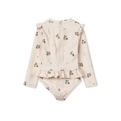 LIEWOOD Sille plavky s dlhým rukávom Peach / Sea shell