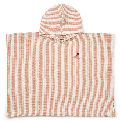 LIEWOOD pončo Paco Embroidery Tuscany rose / Creme de la creme