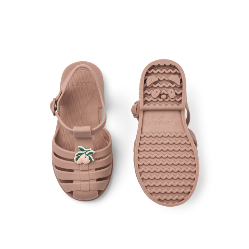 LIEWOOD sandále Bre Beach s ozdobami Peach / Dark rose