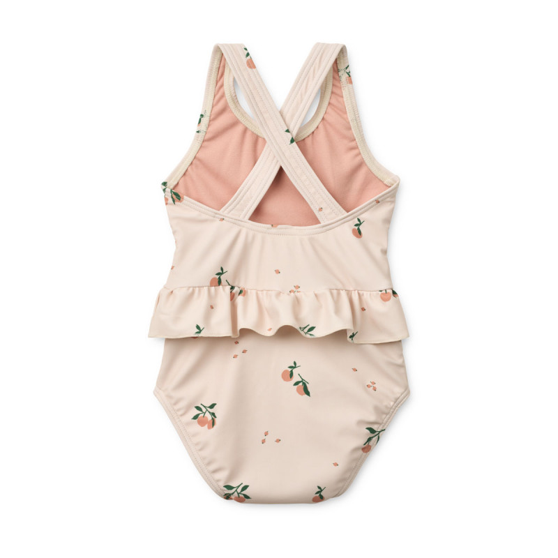 LIEWOOD plavky Amara Baby Printed Peach Sea shell
