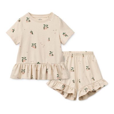 LIEWOOD set s volánmi Ilford Peach mini / Sea shell