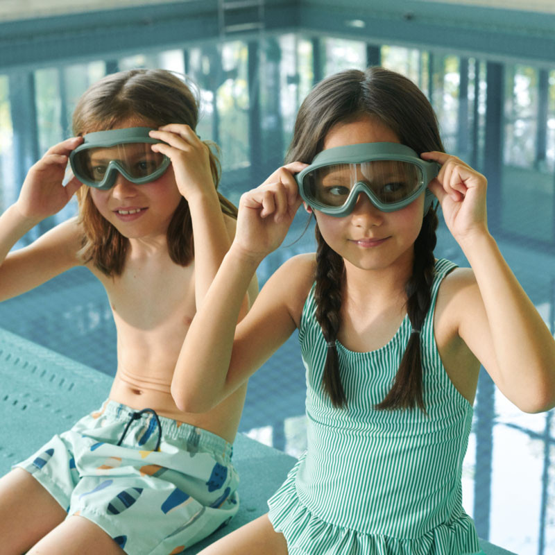 LIEWOOD plavecké okuliare Kerem Peppermint / Garden green