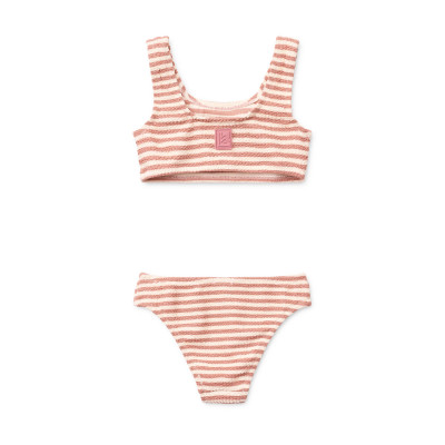 LIEWOOD Bello pruhované bikiny Coral blush