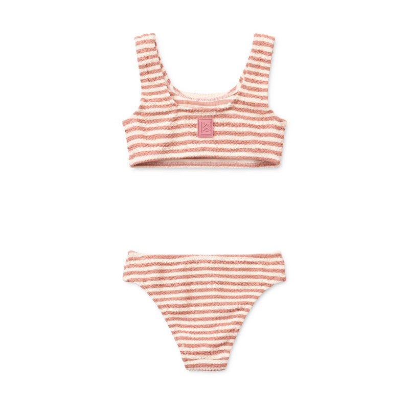 LIEWOOD Bello pruhované bikiny Coral blush