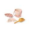LIEWOOD plážový set formičky s vedierkom Butterfly / Apple blossom