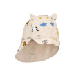 LIEWOOD Detský letný klobúčik Gorm s uškami Around the world / Sandy