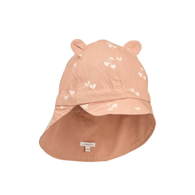LIEWOOD Detský letný klobúčik Gorm s uškami Sweethearts / Pale tuscany