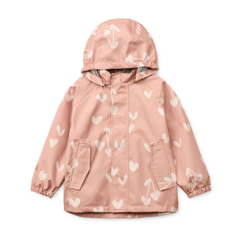 LIEWOOD nepremokavý set Pedia – bunda a nohavice Sweethearts / Pale tuscany