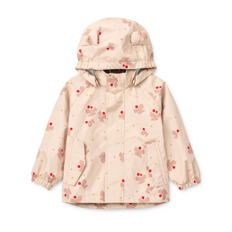 LIEWOOD nepremokavá súprava Manu Butterfly / Apple Blossom