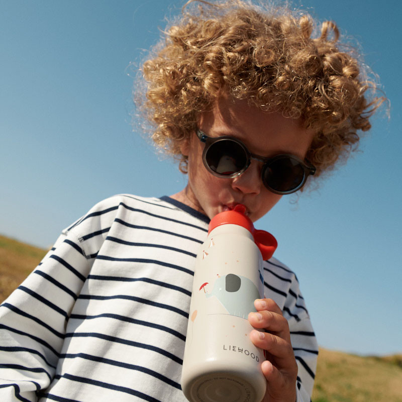 LIEWOOD slnečné okuliare Darla Whale Blue transparent 1-3 roky