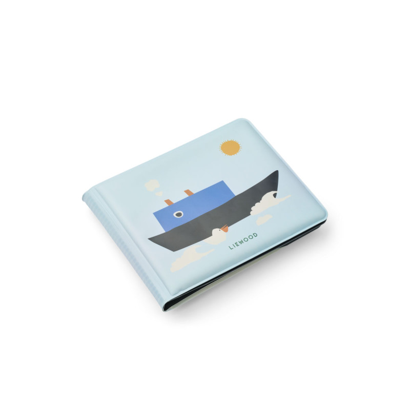 LIEWOOD Waylon kúzelná vodná knižka do kúpeľa Sailing / Sandy