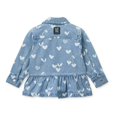 LIEWOOD Kenza denimová košeľa Sweethearts / light blue denim