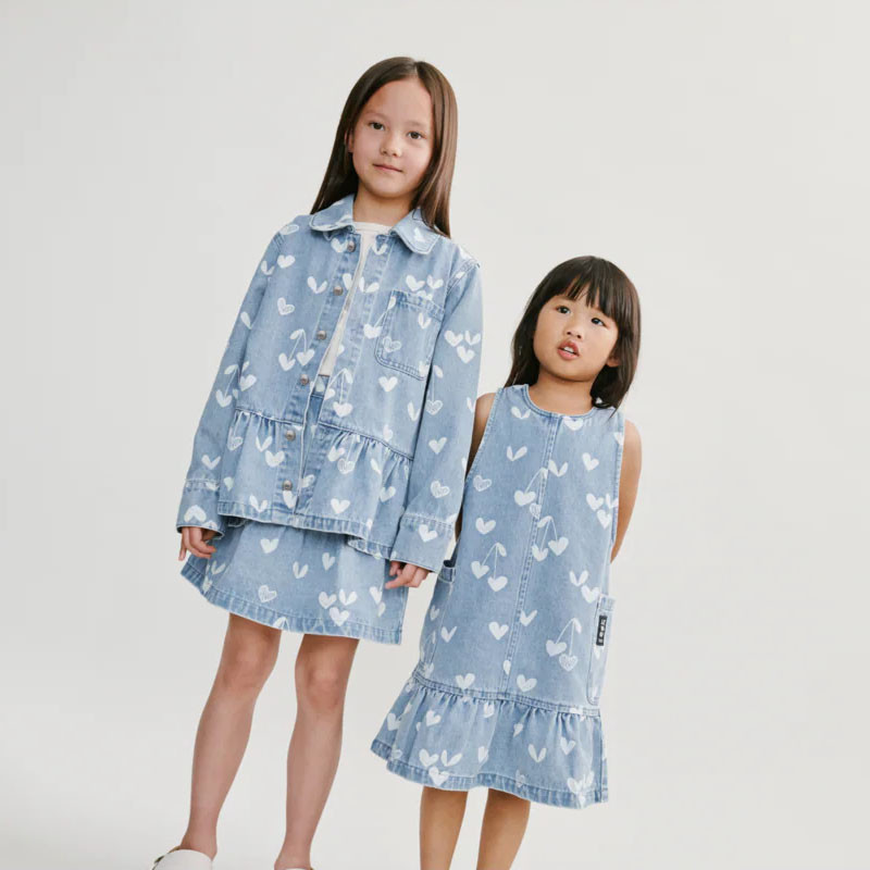 LIEWOOD Kenza denimová košeľa Sweethearts / light blue denim