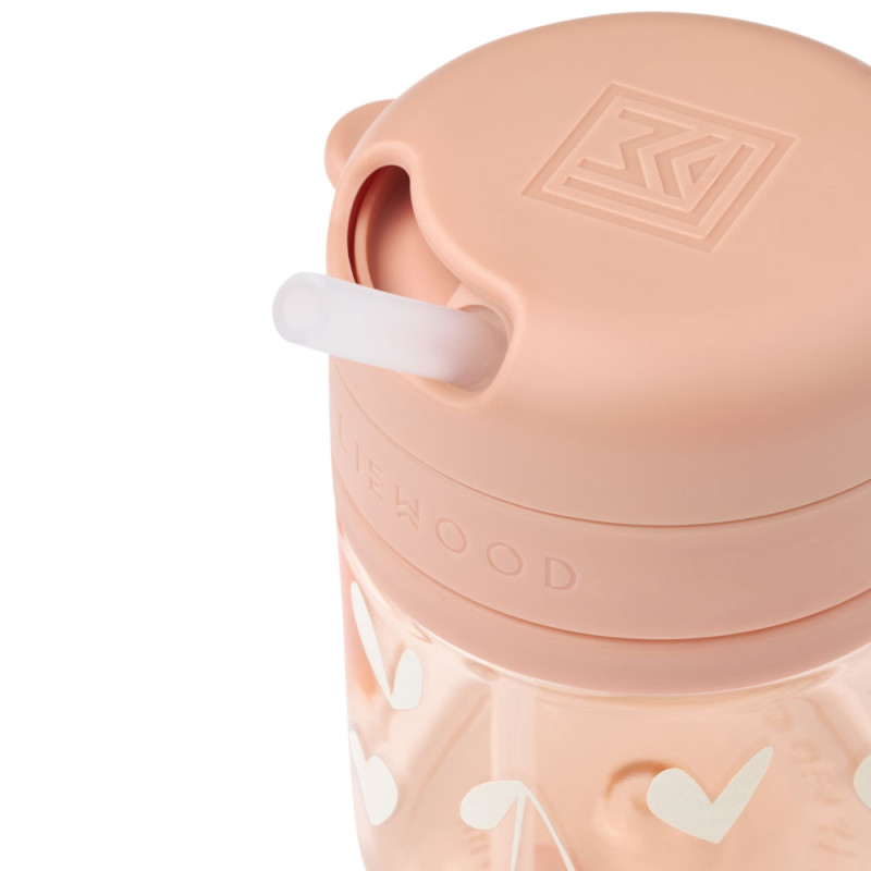 LIEWOOD Pavia tritanový pohár so slamkou 280 ml Sweethearts / Pale tuscany