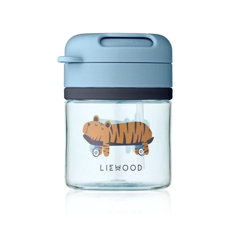 LIEWOOD Pavia tritanový pohár so slamkou 280 ml Fun / Beach blue