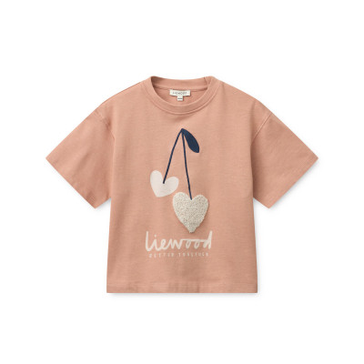 LIEWOOD Tyler tričko Sweethearts / Pale tuscany
